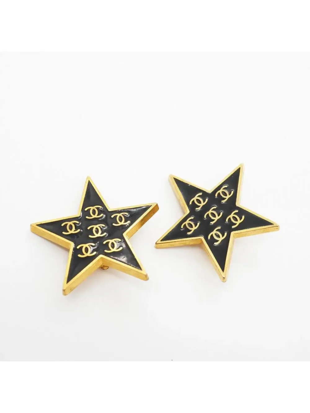 Chanel Cc Logo Star Clip-On Earrings #327436C61B